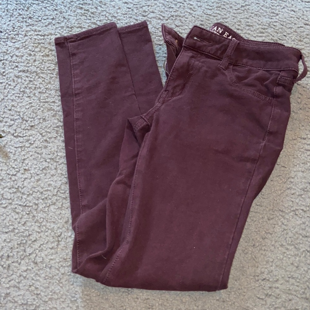 Maroon jeggings
